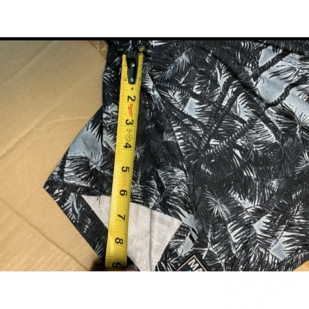 MENS MAUI AND SONS DRAWSTRING LINED STRETCH SWIM BOARD SHORTS SIZE L